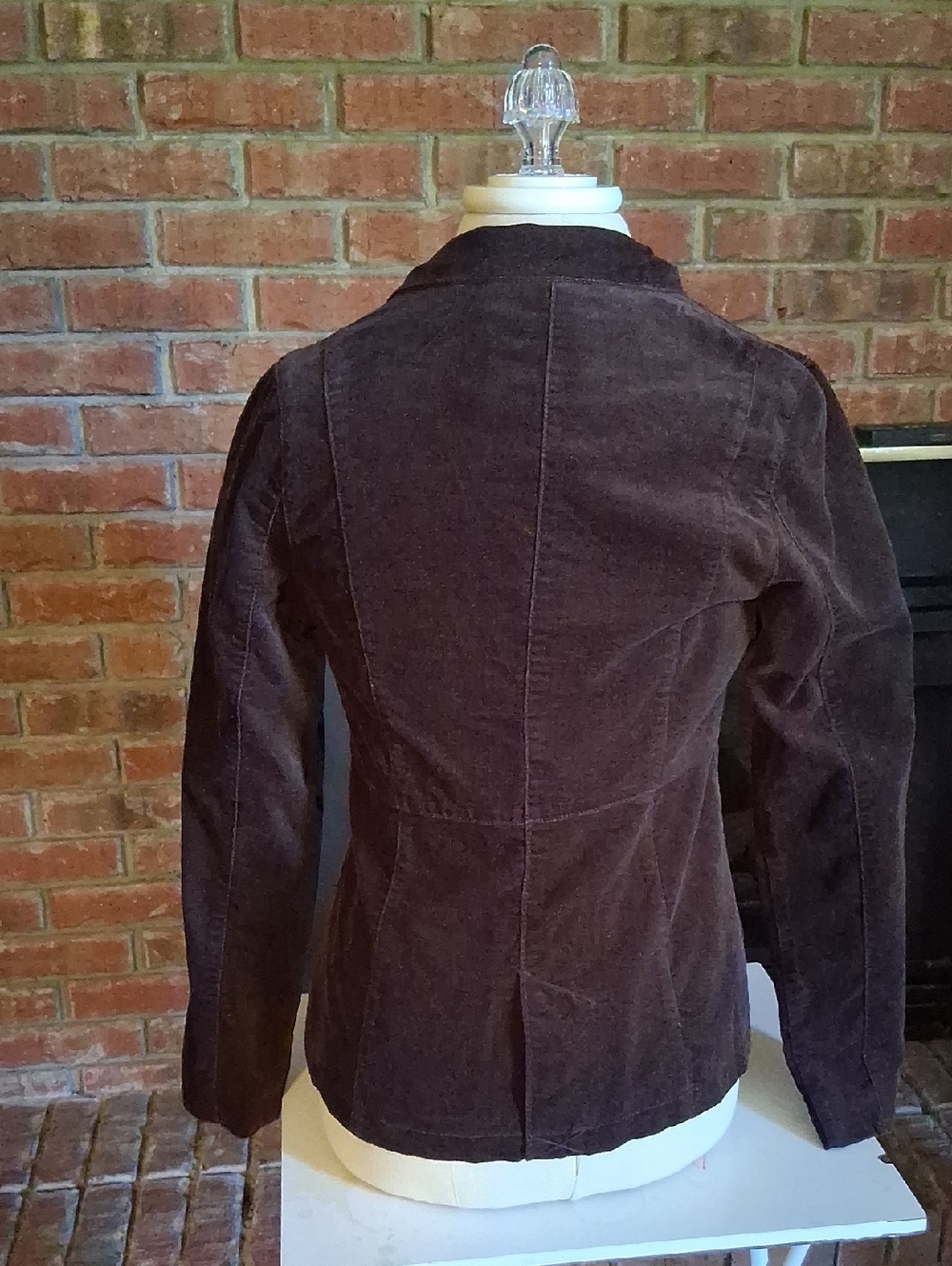 Mossimo Supply Co. Dark Brown Corduroy Double-Breasted Pea Coat - Picture 2 of 6